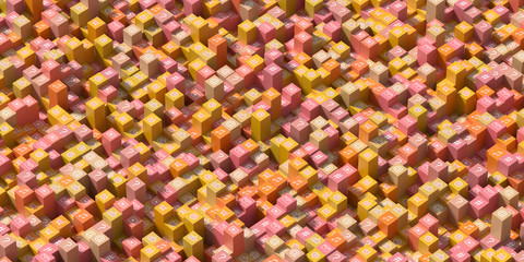 Social media infinite icons 3d rendering