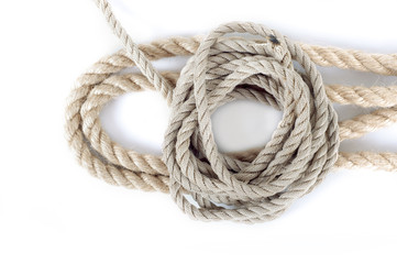 Ropes isolated on white background