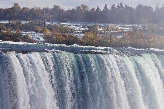 Beautiful image with fantastic Niagara waterfall