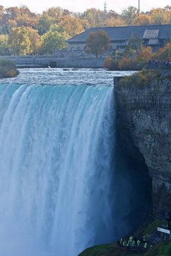 Beautiful image with amazing Niagara waterfall and viewpoints