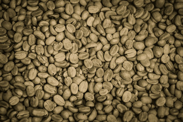 brown roasted coffee beans for background