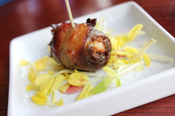 Bacon Wrapped Date