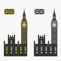 Fototapeta na wymiar Big Ben London Vector Illustration