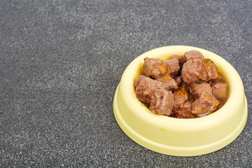 Canned meat for animal food