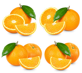 orange isolated on white