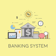 Banking and business. Financial market. Secure transactions and payments protection, the guarantee security of financial deposits, transactions and savings deposits