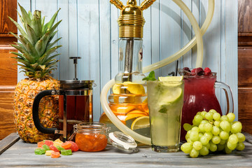 Refreshing beverages and hookah