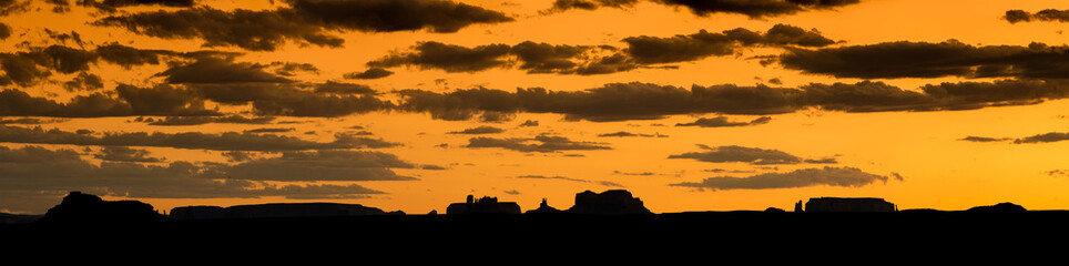 Desert Sky Panorama Sunset
