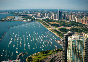 DuSable Harbor South Aerial