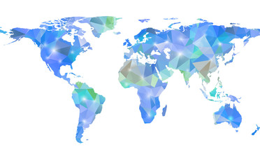 Modern background with Earth map