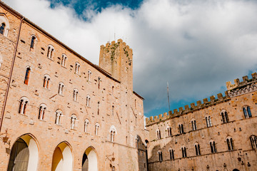 Panorama of the city of volterra