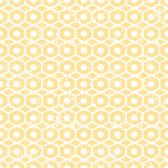 Seamless vector grunge pattern. Creative geometric background with screw nut. Grunge texture with attrition, cracks and ambrosia. Old style vintage design. Graphic vector illustration.