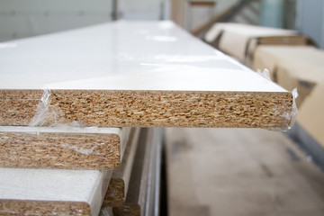 MDF, PARTICLE BOARD. Wood panels of different thicknesses and colors.