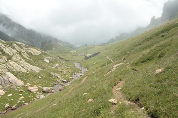 Fototapeta na wymiar Vallée du Galbe dans le Capcir, Pyrénées orientales, France
