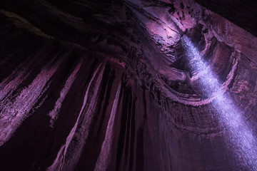 ruby falls waterfall is an underground waterfall in tennessee