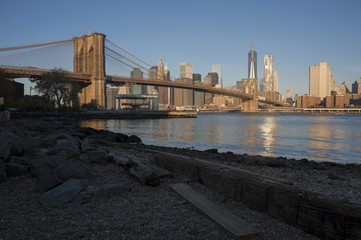 Brooklyn Bridge beautiful sunrise