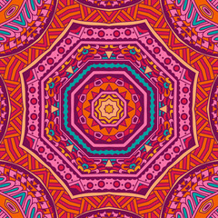 abstract geometric ethnic seamless pattern design