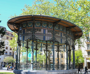 Music kiosk in the boulevard of San Sebastian 