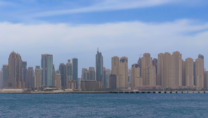Fototapeta na wymiar Panorama Dubai city UAE