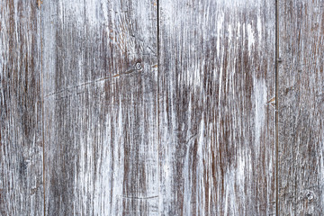 Obraz premium Old vertical white wooden boards with texture for background. Horizontal frame