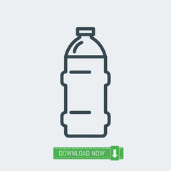 Bottle icon, vector