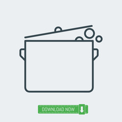 Cooking icon, vector