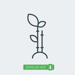 Plant icon, vector