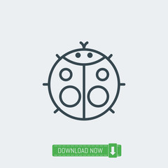 Firefly icon, vector