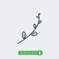 Branch icon, vector