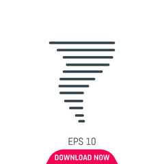 Whirlwind icon, vector
