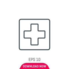 Fototapeta premium Medicine icon, vector