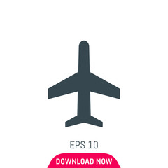 Airplane mode icon, vector
