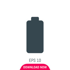 Battery full icon, vector