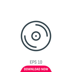 CD icon, vector