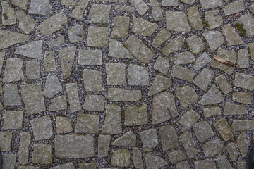 Stone pavement texture