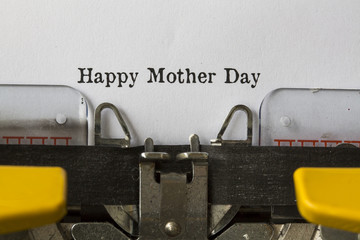 Typewriter; Happy Mothers Day