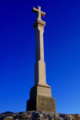 Steinkreuz an der Todesküste (Costa del Morte),Nordspanien