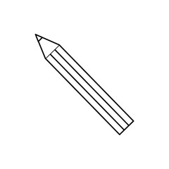 pencil icon over white background. vector illustration