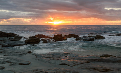 Rocky Sunrise Seascape