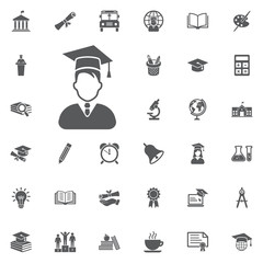 Avatar with Graduation Cap icon.