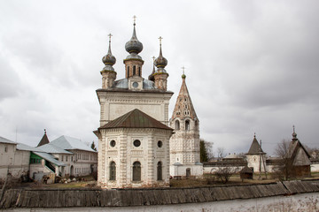 Fototapeta na wymiar Golden Ring. Cathedral of the Archangel Michael in Yuryev-Polsky