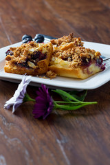 Fresh Blueberries and Cream Cakes