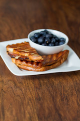 Hot Ham and Cheese with Blueberries