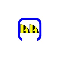 Fototapeta premium letter KK logo vector