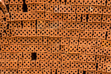 Pile of bricks.
