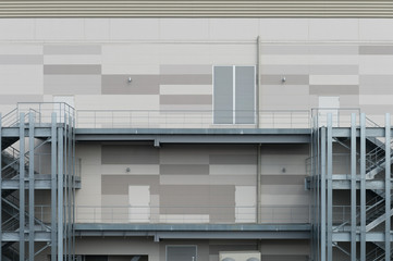 Large blank billboard on a street wall, banners with room to add your own text