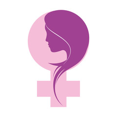 Female gender symbol icon vector illustration graphic design