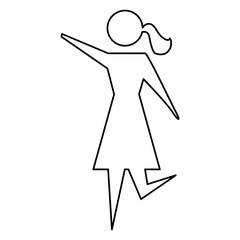 Women pictogram symbol icon vector illustration graphic design