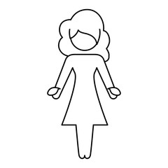 Women pictogram symbol icon vector illustration graphic design