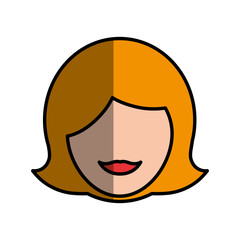 Women head silhouette icon vector illustration graphic design